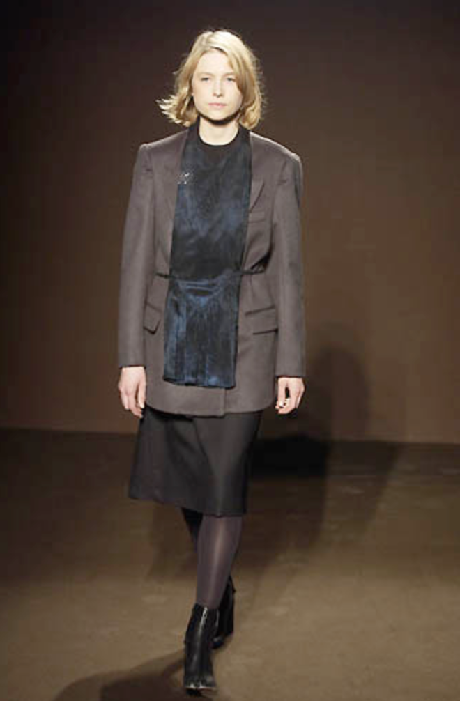 Margiela A/W 2002 lace gown apron