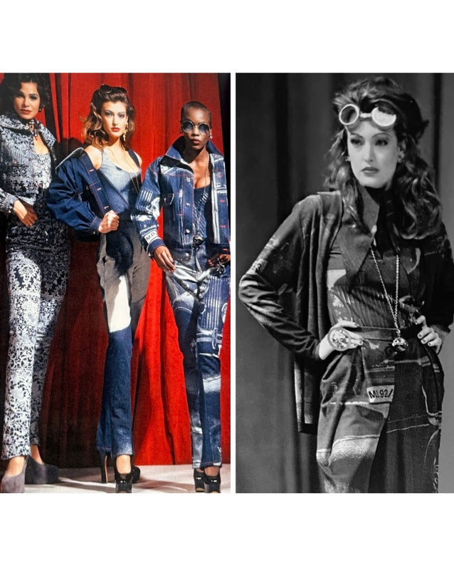 Vivienne Westwood S/S 1992/1993 'ALWAYS ON CAMERA' denim corset