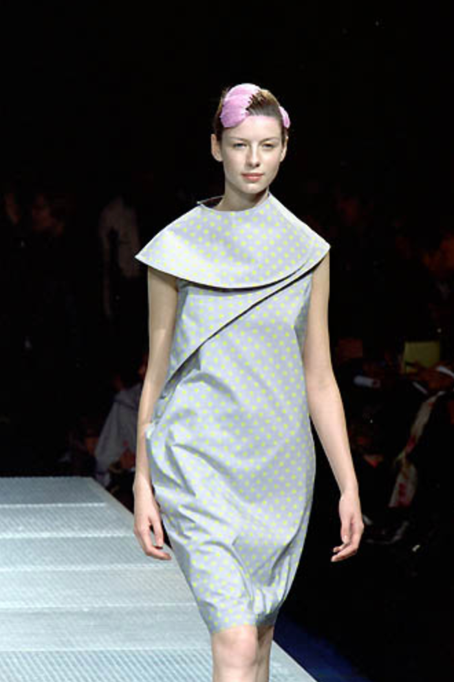 Junya Watanabe S/S 2000 waterproof spiral dress