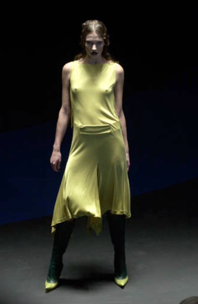 Alexander McQueen A/W 2001 dropped waist sequin gown