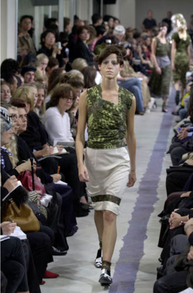 Comme des Garcons S/S 2001 sheer optical dress