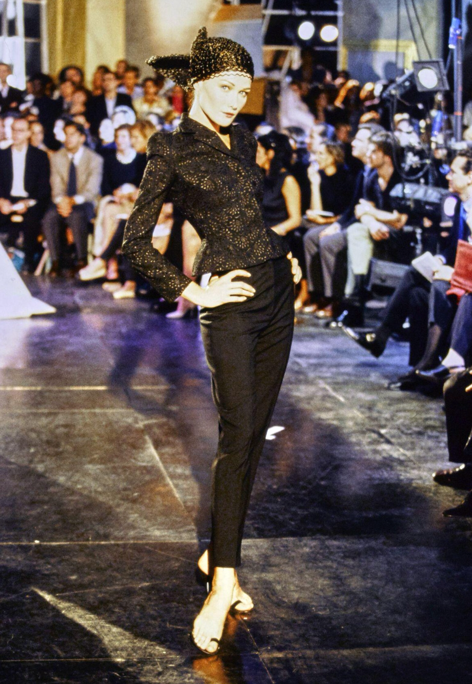 John Galliano S/S 1996 'L'cole de Danse' collection broderie anglaise suit