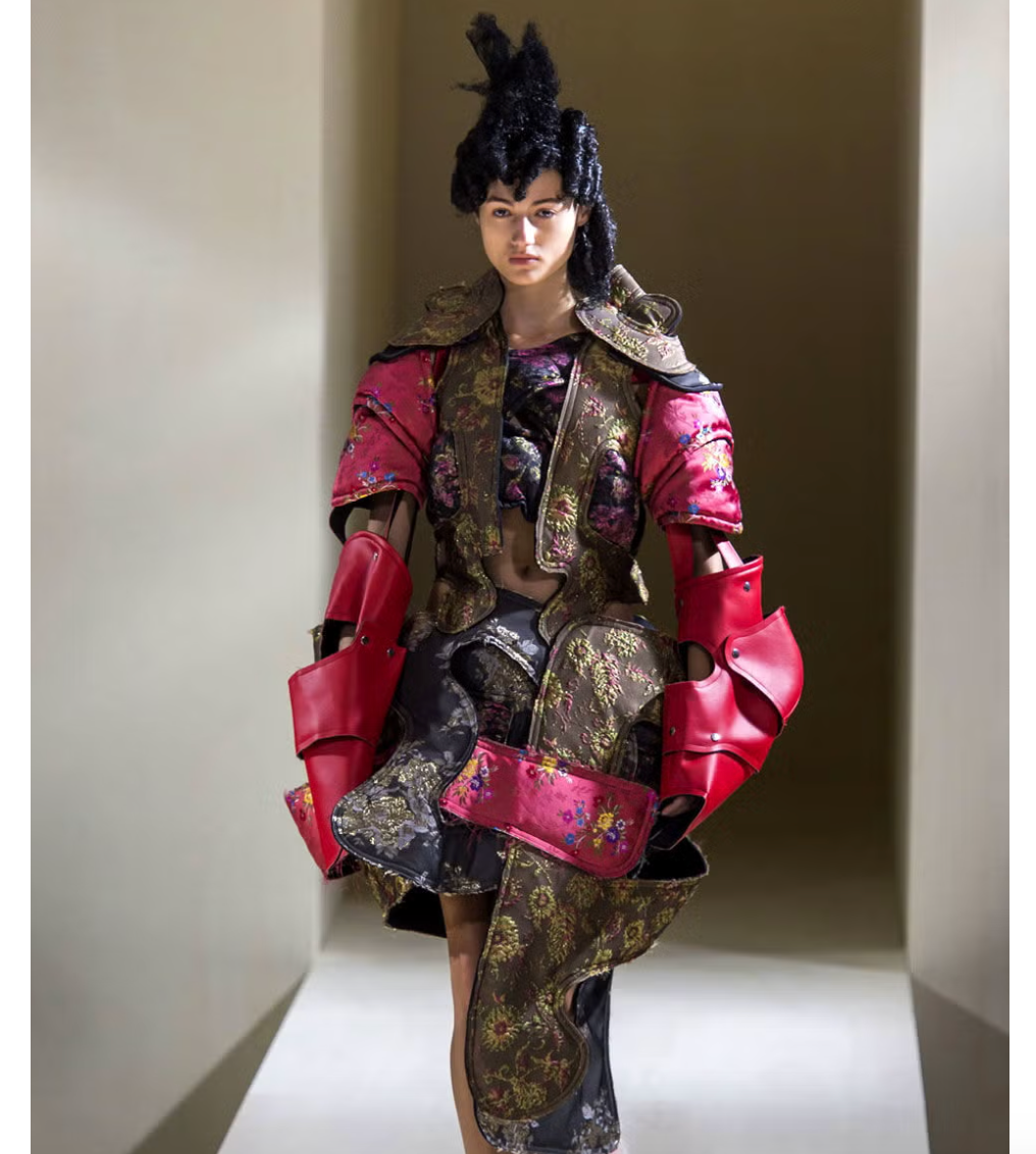 Comme des Garcons A/W 2016 brocade armour jacket