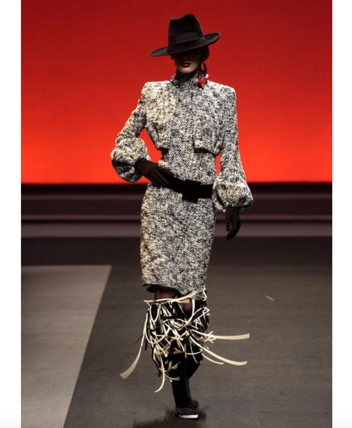 Scherrer Couture A/W 2002 boucle ensemble