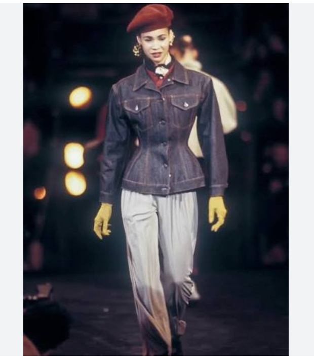 Junior Gaultier S/S 1988 hourglass denim dress