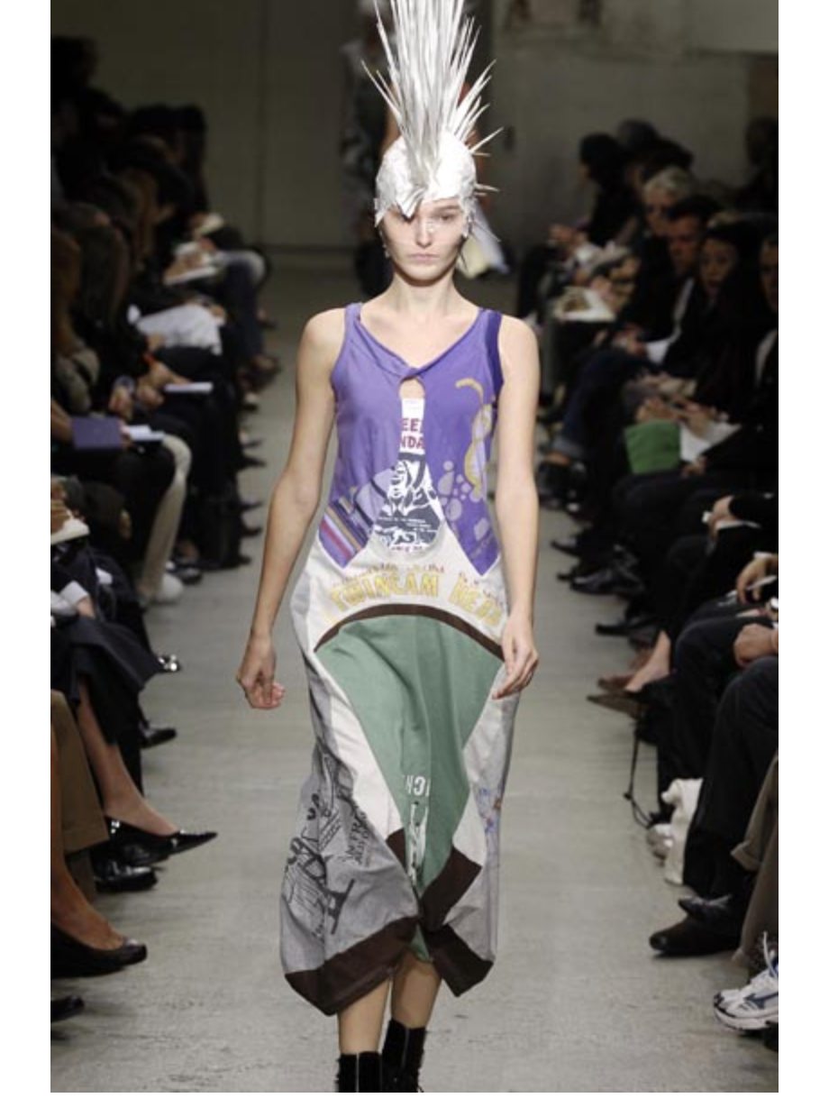 Junya Watanabe S/S 2006 upcycled jersey dress