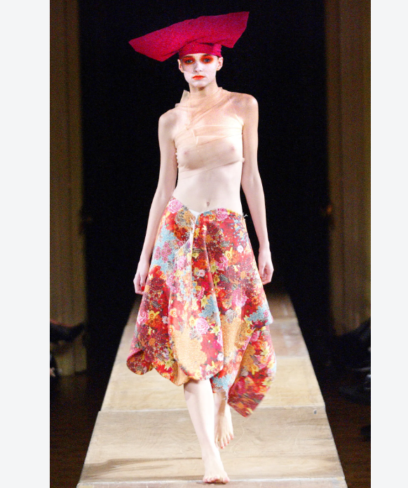 Comme des Garcons S/S 2004 floral trousers