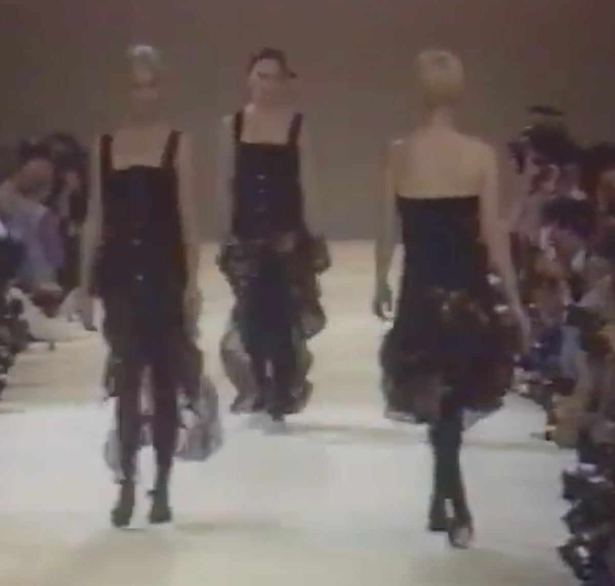 Yohji YamamotoS/S 1987 wired jacket and dress bronze skirt ensemble