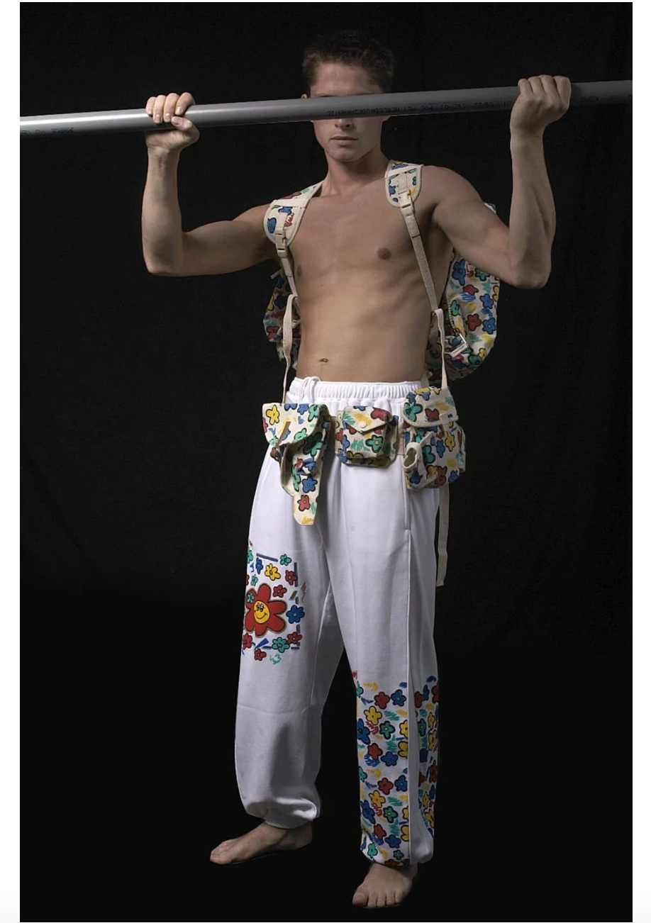 Bernhard Willhelm S/S 2003 floral utility vest