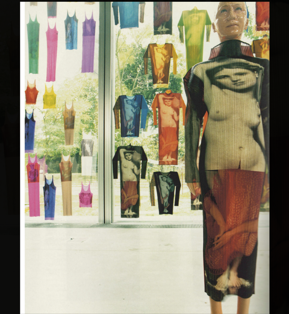 Issey Miyake Guest artist series No.1 Yasumasa Morimura 'Daughters of art history'